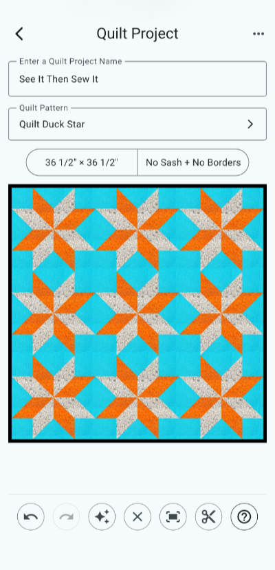 Use your phone's camera to add your own fabric